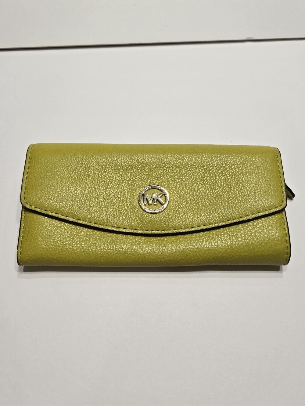 Michael Kors Pea Green Wallet Snap Front
